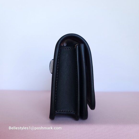 COACH Bandit Signature Jacquard & Glovetanned Leather BELT Bag-Cocoa Black⭐ - Picture 10 of 16